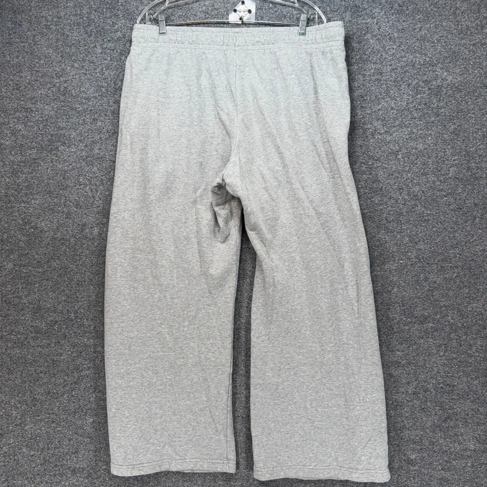 Nike Wide Leg Sweatpants Womens XL Gray French Terry Loose Fit Sportswear Lounge